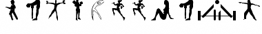 FitnessSilhouettes Regular Font Title Preview