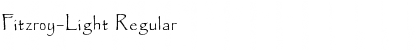 Fitzroy-Light Regular Font Title Preview