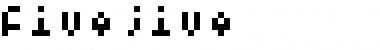 Fivejive Regular Font Title Preview