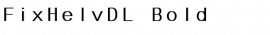 FixHelvDL Bold Font Title Preview
