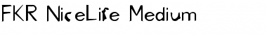FKR NiceLife Medium Font Title Preview