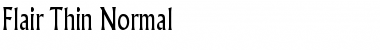 Flair Thin Normal Font Title Preview
