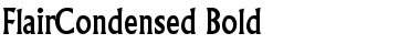 FlairCondensed Bold Font Title Preview