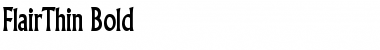 FlairThin Bold Font Title Preview
