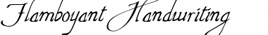 Flamboyant Handwri ting Font Title Preview