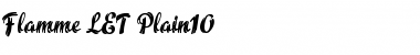Flamme LET Plain Font Title Preview