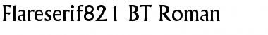 Flareserif821 BT Roman Font Title Preview