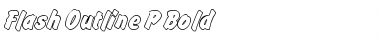 Flash Outline P Regular Font Title Preview