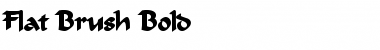 Flat Brush Bold Font Title Preview