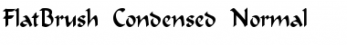 FlatBrush-Condensed Normal Font Title Preview