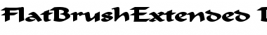 FlatBrushExtended Bold Font Title Preview