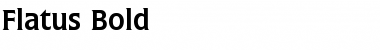Flatus Bold Font Title Preview
