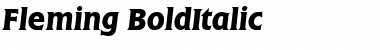 Fleming BoldItalic Font Title Preview