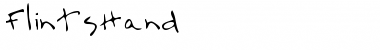 FlintsHand Regular Font Title Preview