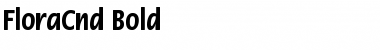 FloraCnd Bold Font Title Preview