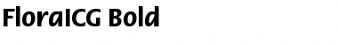 FloraICG Bold Font Title Preview
