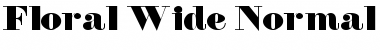 Floral Wide Normal Font Title Preview