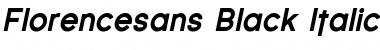 Florencesans Black Italic Font Title Preview