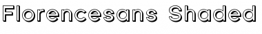 Florencesans Shaded Regular Font Title Preview