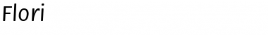 Flori Regular Font Title Preview