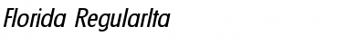 Florida-RegularIta Regular Font Title Preview