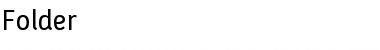 Folder Regular Font Title Preview