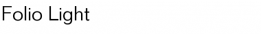 Folio-Light Light Font Title Preview