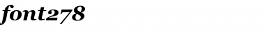 font278 Bold Italic Font Title Preview