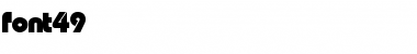 font49 Regular Font Title Preview