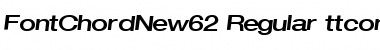 FontChordNew62 Regular Font Title Preview