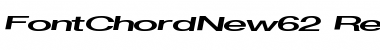 FontChordNew62 Regular Font Title Preview
