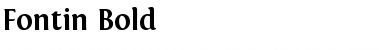 Fontin Bold Font Title Preview