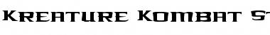 Kreature Kombat Staggered Regular Font Title Preview