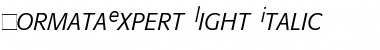 FormataExpert-Light LightItalic Font Title Preview