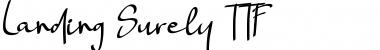 Landing Surely Regular Font Title Preview