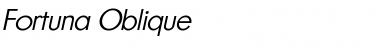 Fortuna Oblique Font Title Preview