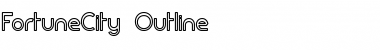 FortuneCity Outline Regular Font Title Preview