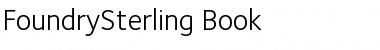 FoundrySterling-Book Regular Font Title Preview