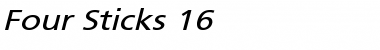 Four Sticks 16 Regular Font Title Preview