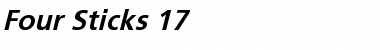 Four Sticks 17 Regular Font Title Preview