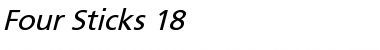 Four Sticks 18 Regular Font Title Preview