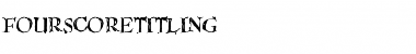 FourScoreTitling Regular Font Title Preview