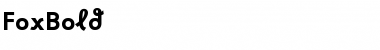 FoxBold Regular Font Title Preview