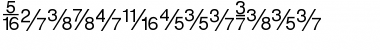 FractionsSans Regular Font Title Preview