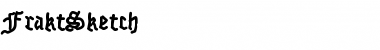 FraktSketch Regular Font Title Preview