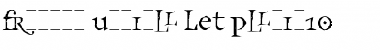 Frances Uncial LET Plain Font Title Preview