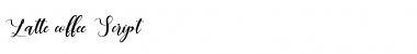 Latte Coffee script Regular Font Title Preview