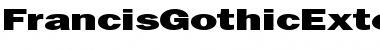 FrancisGothicExtended Normal Font Title Preview