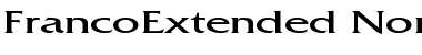 FrancoExtended Normal Font Title Preview