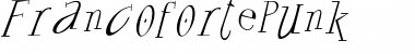 FrancofortePunk Regular Font Title Preview